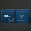 Small Embossed Jilly's Tin front and back